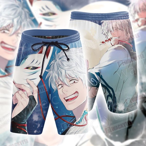 Gintama Sakata Gintoki Beach Shorts