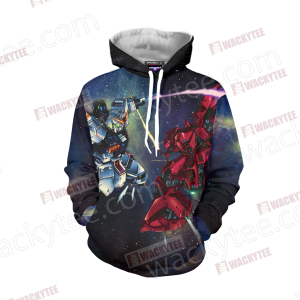 Mobile Suit Gundam Unicorn Gundam And Sinanju 3D Hoodie