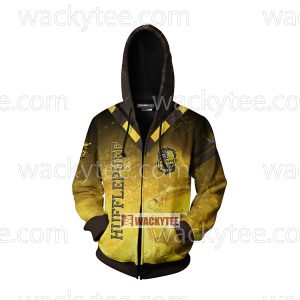 Hufflepuff My Honor Is My Loyalty Unisex Zip Up Hoodie