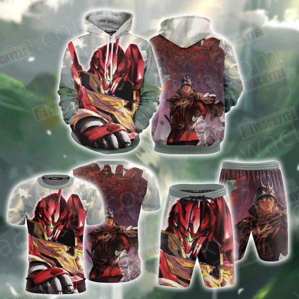 Mobile Suit Gundam Sinanju 3D Hoodie