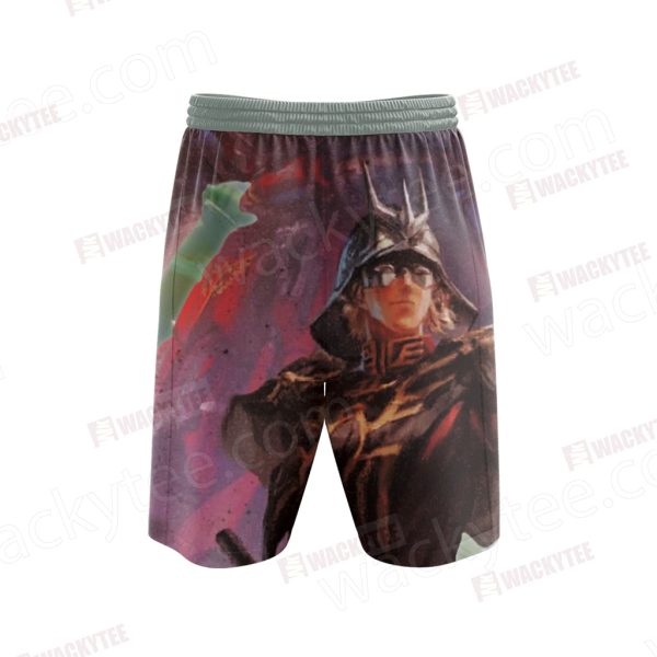 Mobile Suit Gundam Sinanju 3D Beach Shorts