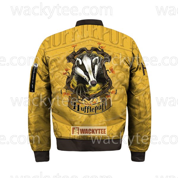 Hufflepuff Wear Your House Colours With Pride Bomber Jacket