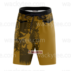 Hufflepuff My Honor Is My Loyalty Harry Potter Beach Shorts