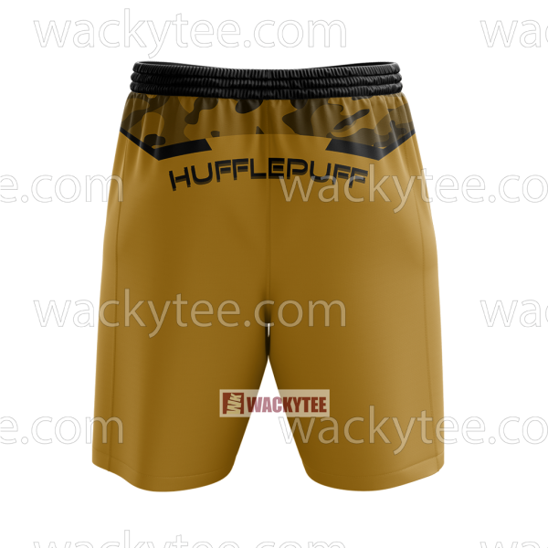 Hufflepuff My Honor Is My Loyalty Harry Potter Beach Shorts