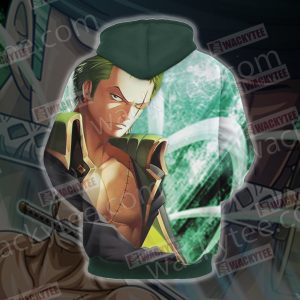 One Piece Pirate Hunter Zoro 3D Hoodie