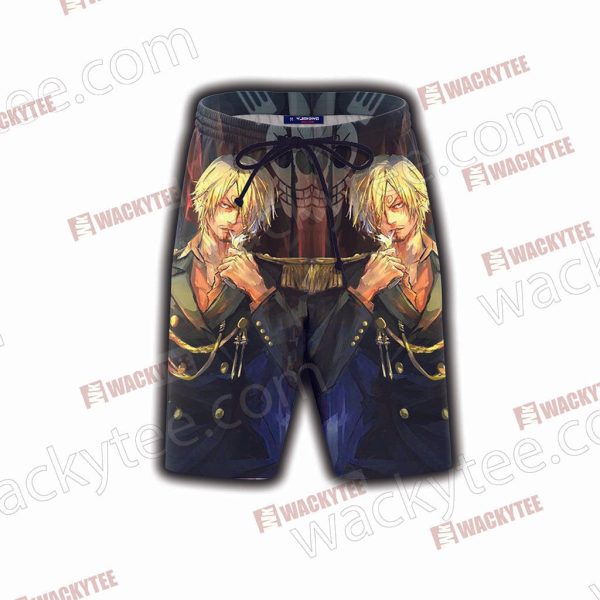 One Piece Sanji 3D Beach Shorts