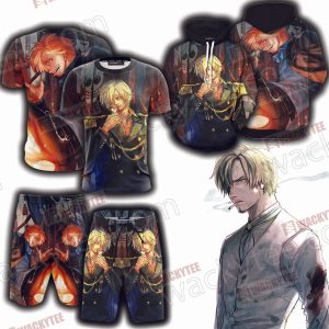 One Piece Sanji 3D Beach Shorts