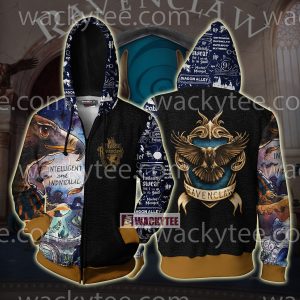 Ravenclaw House Intelligent And Individual Harry Potter Zip Up Hoodie