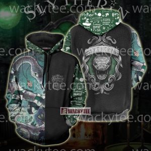 Slytherin House Resourcefull And Amitious Harry Potter 3D Hoodie