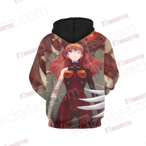 Shin Seiki Evangelion Soryu Asuka Langley 3D Hoodie