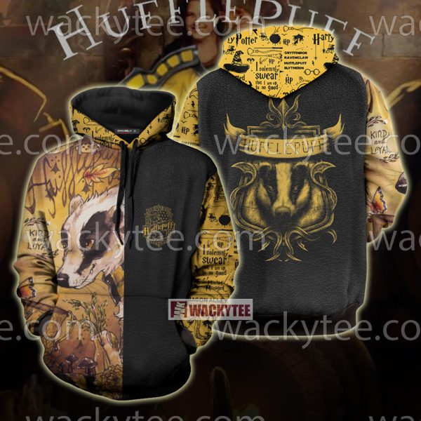 Hufflepuff House Kind And Loyal Harry Potter 3D Hoodie