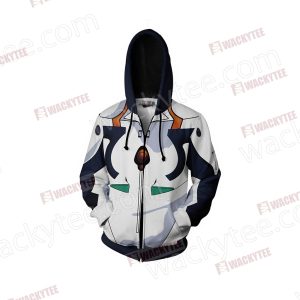 Shin Seiki Evangelion Ayanami Rei Cosplay Zip Up Hoodie Jacket