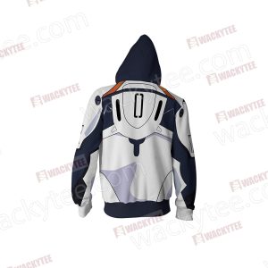 Shin Seiki Evangelion Ayanami Rei Cosplay Zip Up Hoodie Jacket