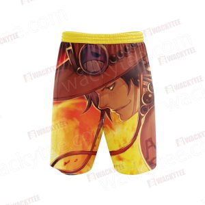 One Piece Ace 3D Beach Shorts