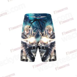 One Punch Man Genos Beach Shorts