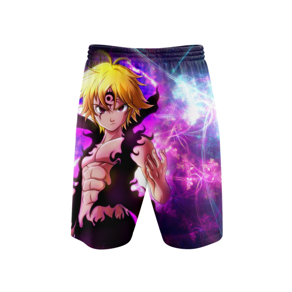 The Seven Deadly Sins Meliodas Assault Mode 3D Beach Shorts