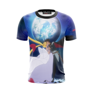 Sailor Moon And Tuxedo Unisex 3D T-shirt