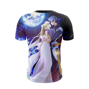 Sailor Moon And Tuxedo Unisex 3D T-shirt