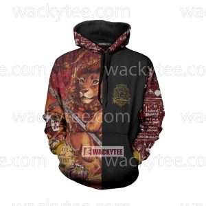 Gryffindor House Courage And Bravery Harry Potter 3D Hoodie