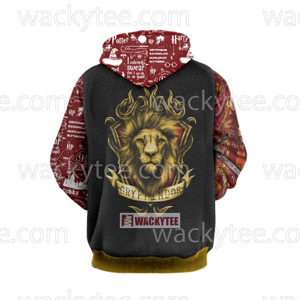 Gryffindor House Courage And Bravery Harry Potter 3D Hoodie