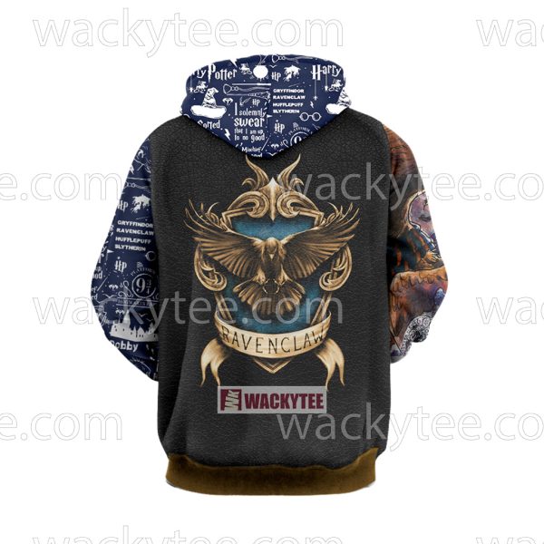 Ravenclaw House Intelligent And Individual Harry Potter 3D Hoodie