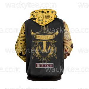 Hufflepuff House Kind And Loyal Harry Potter 3D Hoodie