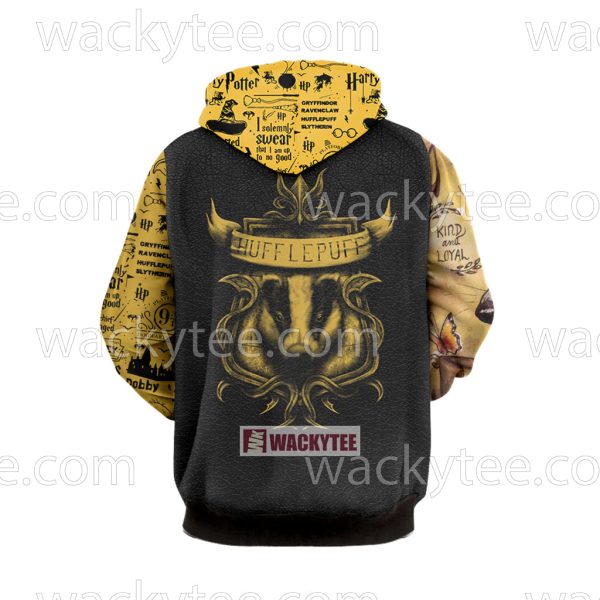 Hufflepuff House Kind And Loyal Harry Potter 3D Hoodie