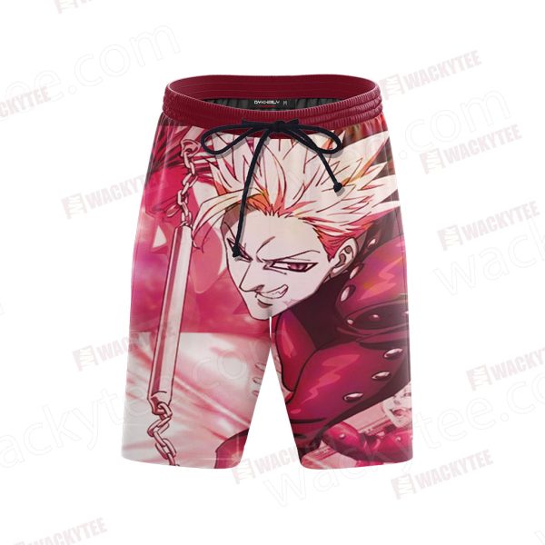 The Seven Deadly Sins Ban 3D Beach Shorts