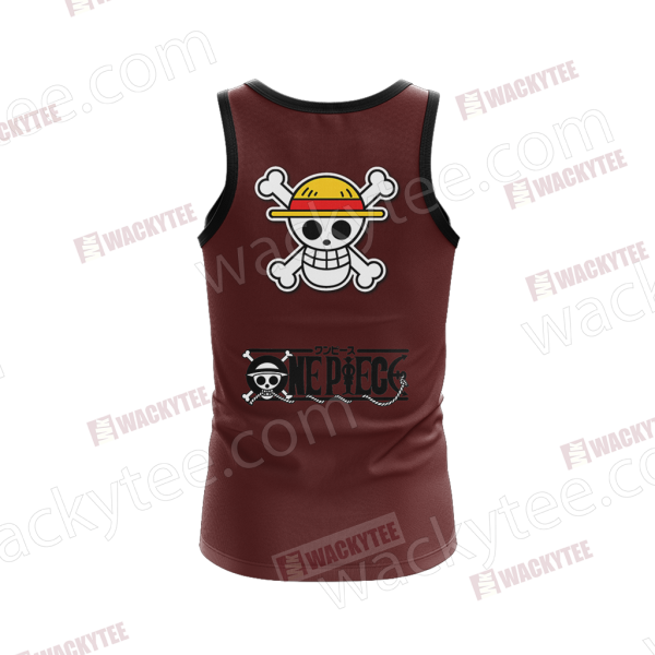 One Piece Monkey D. Luffy Minimalist 3D Tank Top