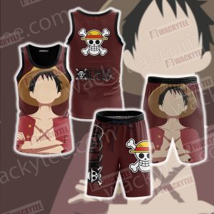 One Piece Monkey D. Luffy Minimalist 3D Tank Top