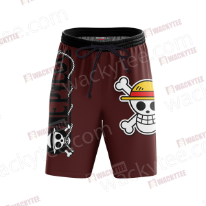 One Piece Monkey D. Luffy Minimalist Beach Shorts