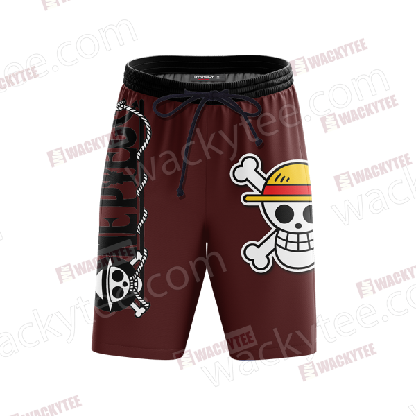 One Piece Monkey D. Luffy Minimalist Beach Shorts