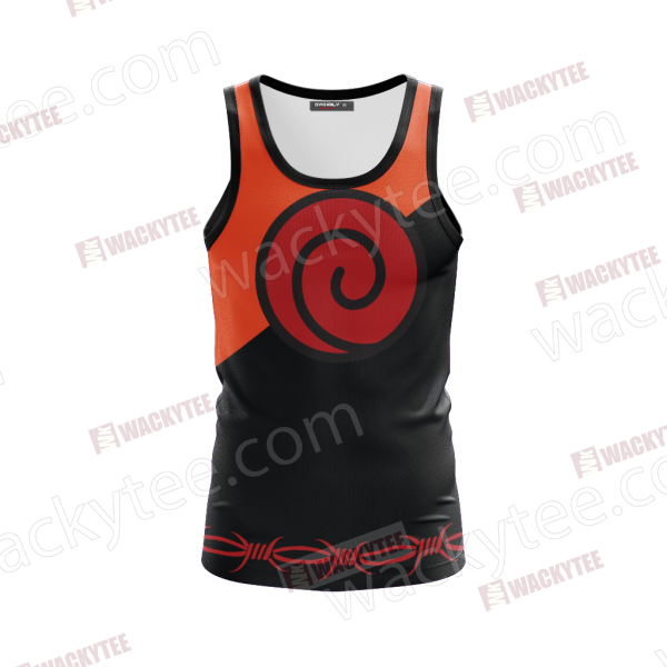 Naruto Uzumaki Clan Symbol 3D Tank Top