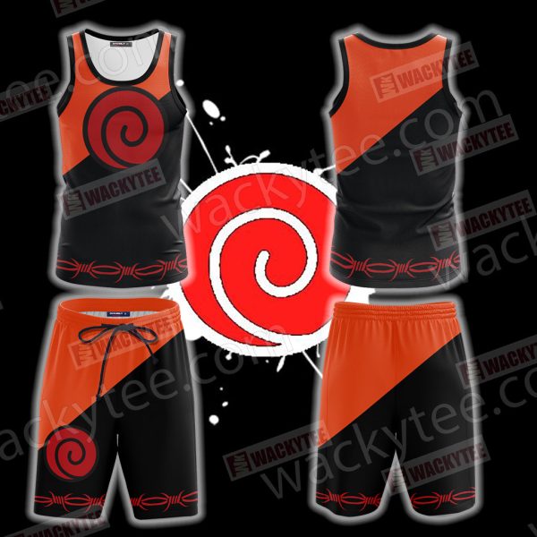 Naruto Uzumaki Clan Symbol 3D Tank Top