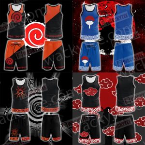 Naruto Uchiha Clan Symbol 3D Beach Shorts