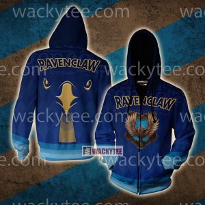 Ravenclaw The Doors Of Wisdom Are Never Shut New Zip Up Hoodie