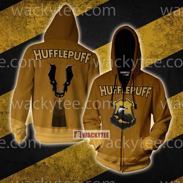 Hufflepuff My Honor Is My Loyalty New Zip Up Hoodie