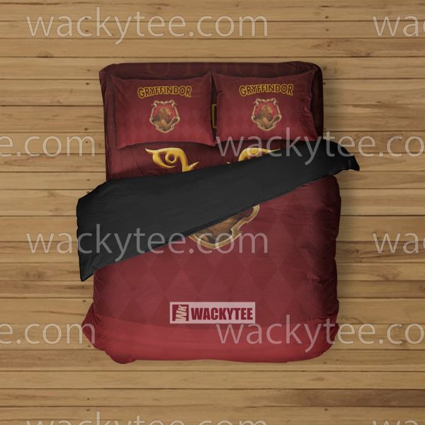 Gryffindor Let Deeds Reveal Your Heart New Bed Set