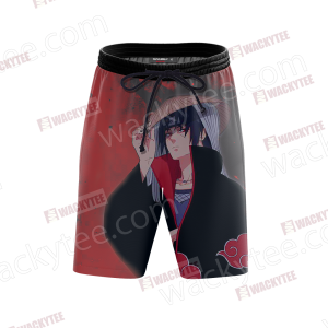 Naruto Uchiha Itachi New Look 3D Beach Shorts