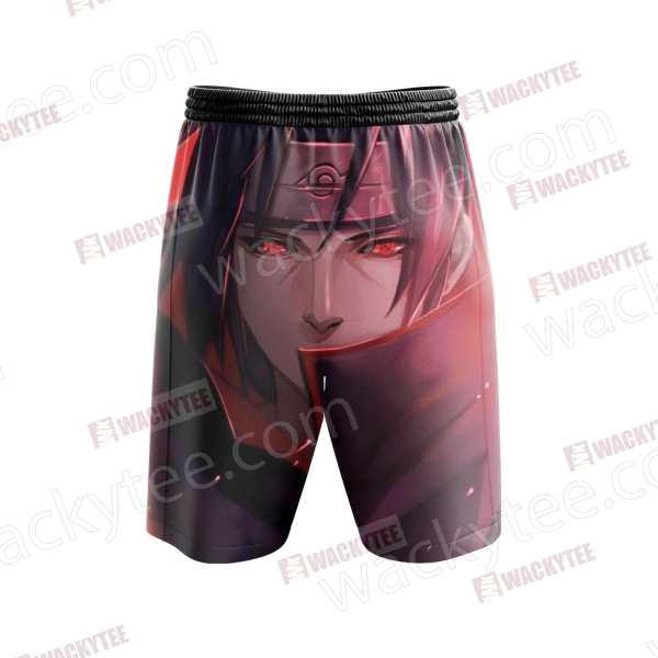 Naruto Uchiha Itachi New Look 3D Beach Shorts