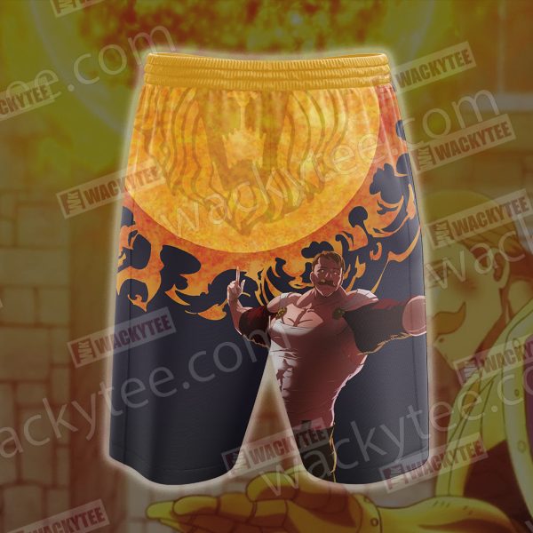 The Seven Deadly Sins Escanor 3D Beach Shorts