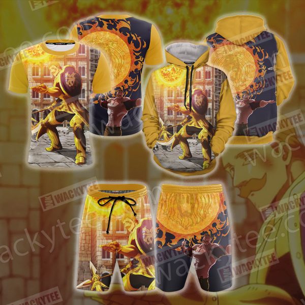 The Seven Deadly Sins Escanor 3D Beach Shorts