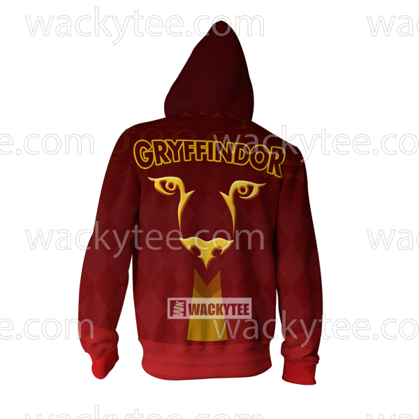 Gryffindor Let Deeds Reveal Your Heart New Zip Up Hoodie