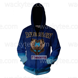 Ravenclaw The Doors Of Wisdom Are Never Shut New Zip Up Hoodie