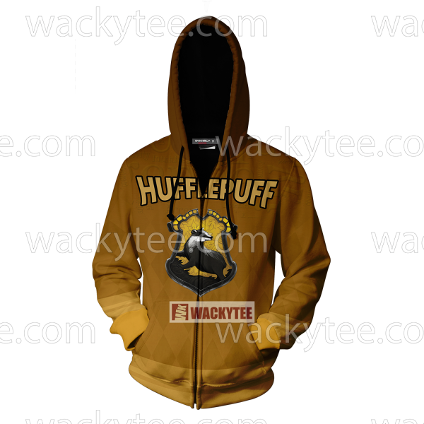 Hufflepuff My Honor Is My Loyalty New Zip Up Hoodie