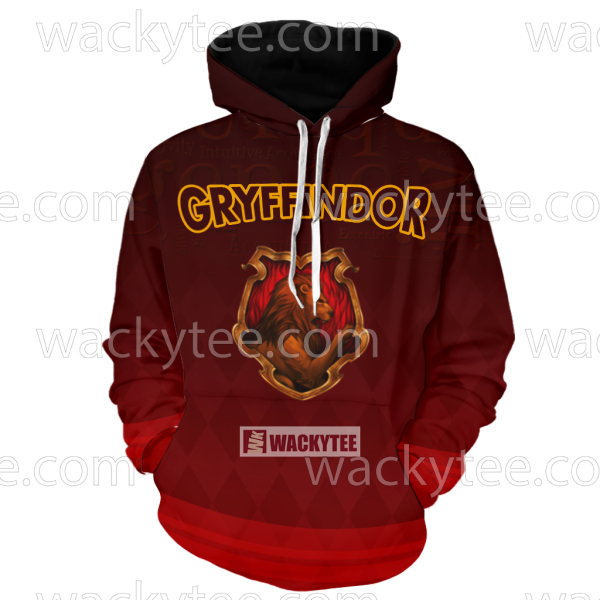 Gryffindor Let Deeds Reveal Your Heart New 3D Hoodie