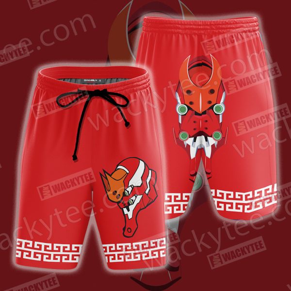 Neon Genesis Evangelion EVA02 3D Beach Shorts