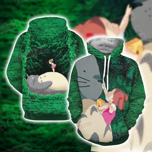 My Neighbor Totoro Totoro and Mei 3D Hoodie