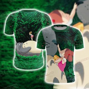 My Neighbor Totoro Totoro and Mei Unisex 3D T-shirt