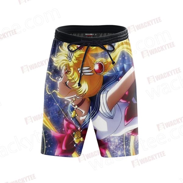 Sailor Moon 3D Beach Shorts